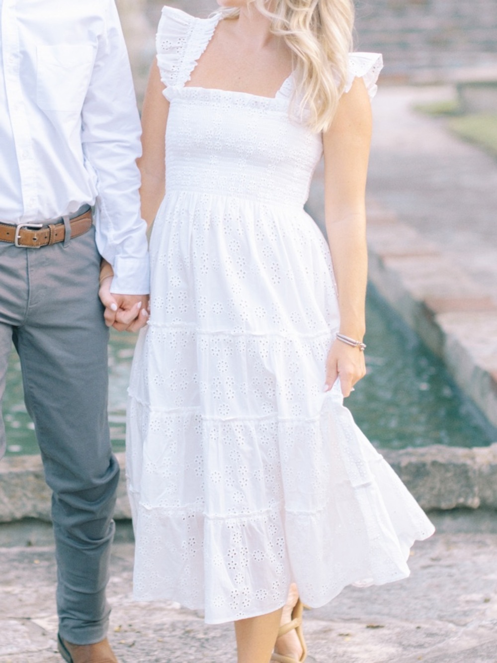 Hill House White Ellie Nap Dress- Eyelet